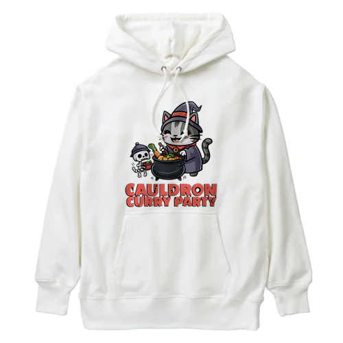 ネクロマンサーのネコさんのカレーパーティー Heavyweight Hoodie