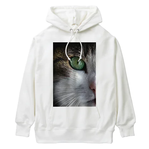 猫（片目） Heavyweight Hoodie