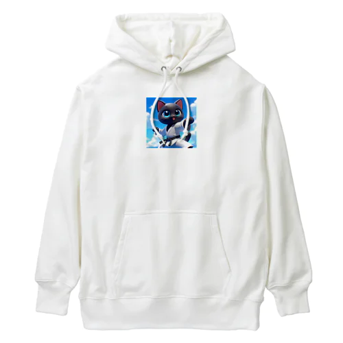 空手家クロネコ君・バージョン２ Heavyweight Hoodie