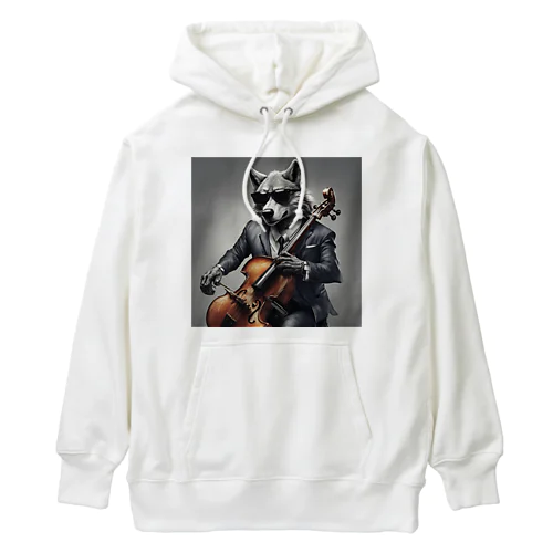 THE WOLF ROCK (Be) Heavyweight Hoodie