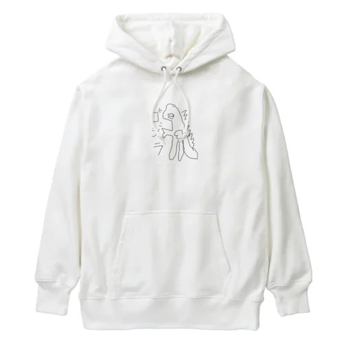 hetaTゴジラ Heavyweight Hoodie