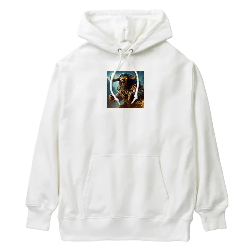 ミノタウロスシリーズ : ハッスル💪ミノくん Heavyweight Hoodie