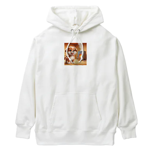 可愛い子犬がサウナでととのう Heavyweight Hoodie