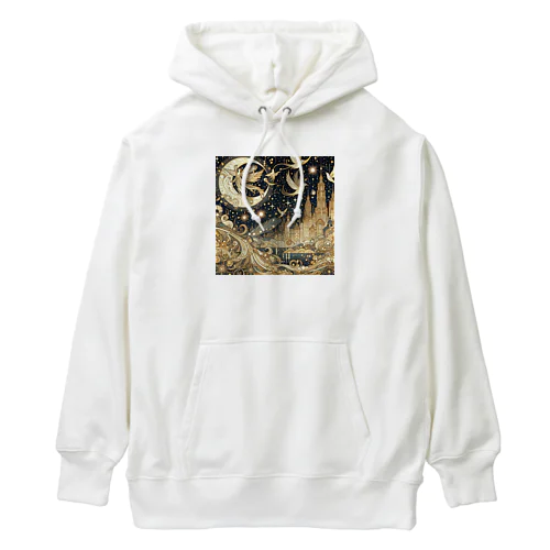 光り輝く金色の夜 Heavyweight Hoodie