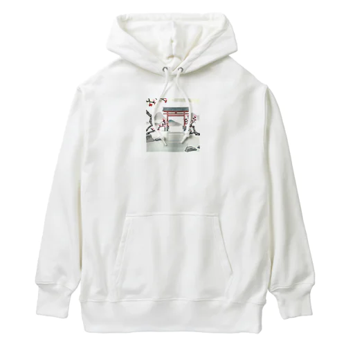 桜と鳥居　ー Cherry Blossoms and Torii ー Heavyweight Hoodie