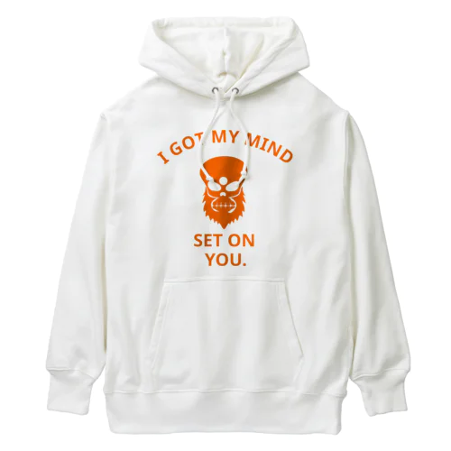 I GOT MY MIND SET ON YOU.(橙) Heavyweight Hoodie