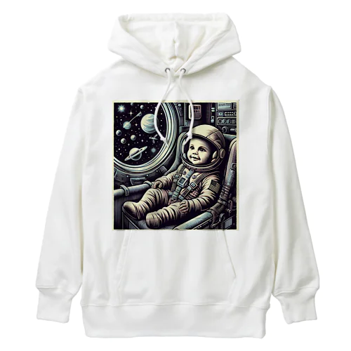 宇宙船に乗った赤ちゃん２ Heavyweight Hoodie