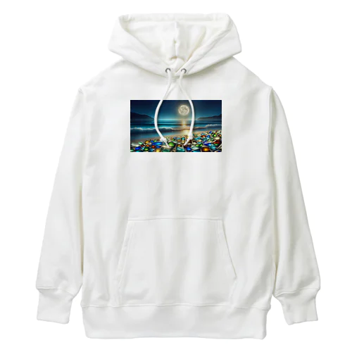 夜に輝くシーガラス Heavyweight Hoodie