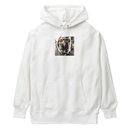 スケートボードの犬 グッズ Heavyweight Hoodie