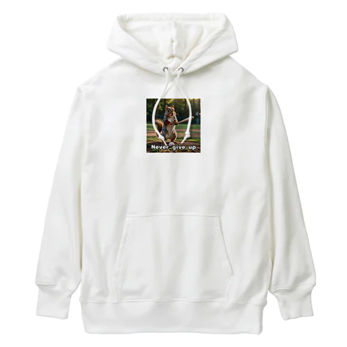 バットを持った可愛いリス Heavyweight Hoodie