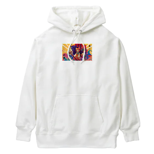 ことわざ物語：鬼に金棒 Heavyweight Hoodie