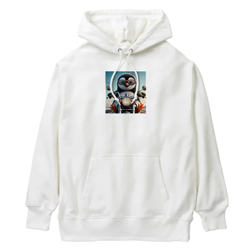 サングラスをかけたワイルドなペンギン① Heavyweight Hoodie