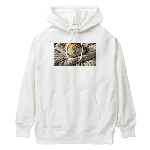 寝ている可愛いひよこ Heavyweight Hoodie