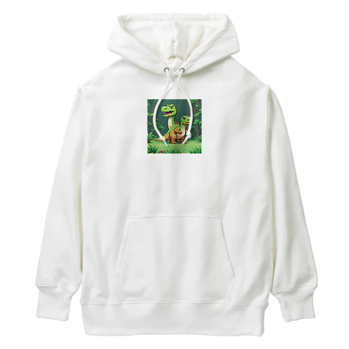 いきわかれ恐竜 Heavyweight Hoodie