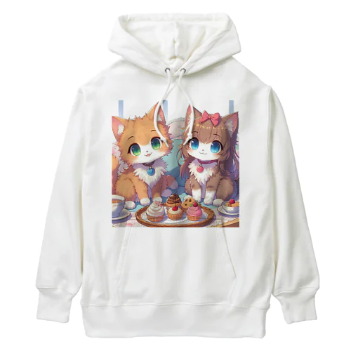 可愛い猫姉妹 Heavyweight Hoodie