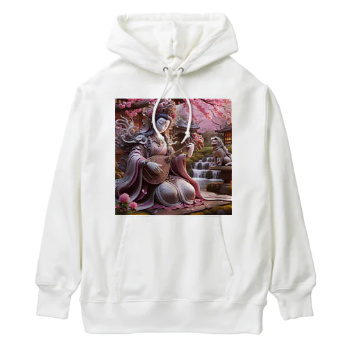 芸能の女神弁財天さま Heavyweight Hoodie