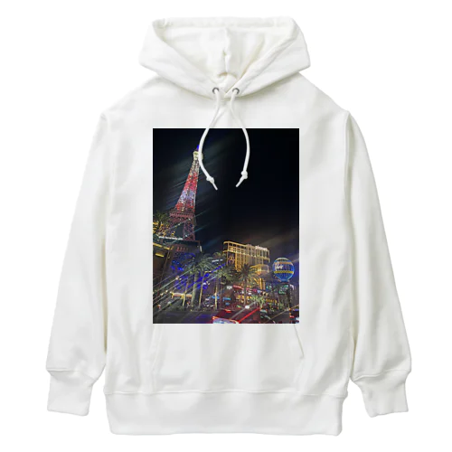 ラスベガス　夜景　カジノ Heavyweight Hoodie