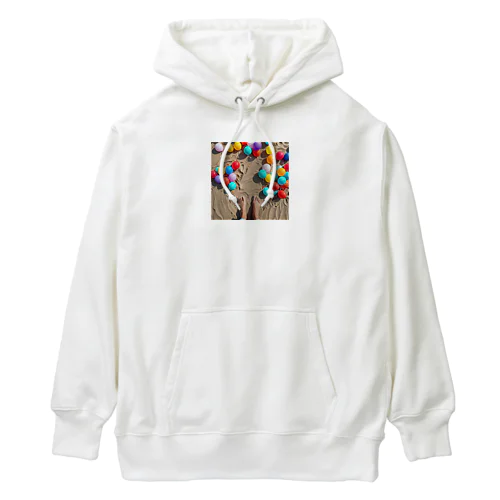 素足で歩く熱い砂浜 Heavyweight Hoodie