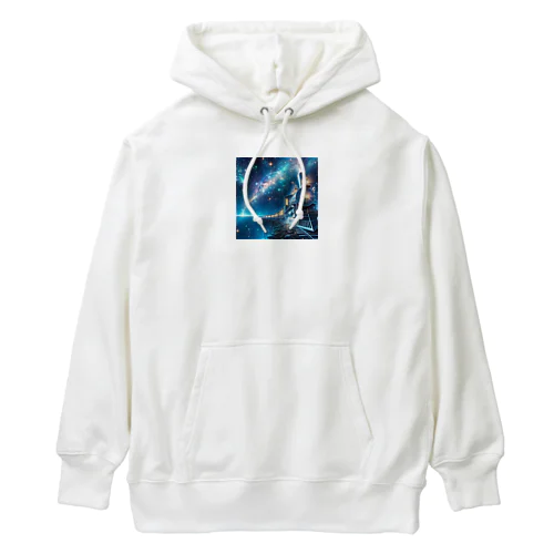 銀河鉄道の夜は、青空文庫で Heavyweight Hoodie