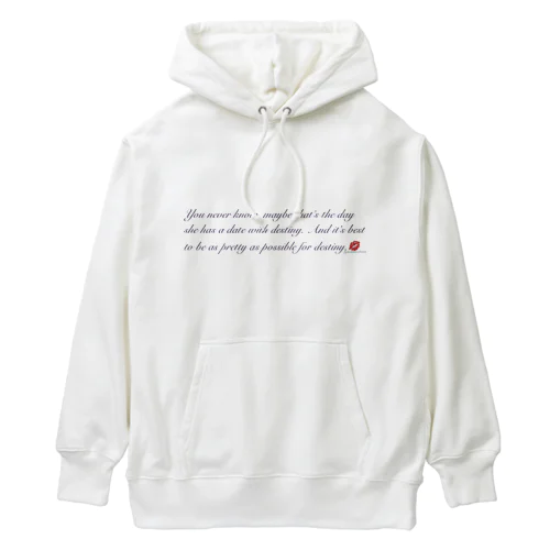 メッセージ Heavyweight Hoodie