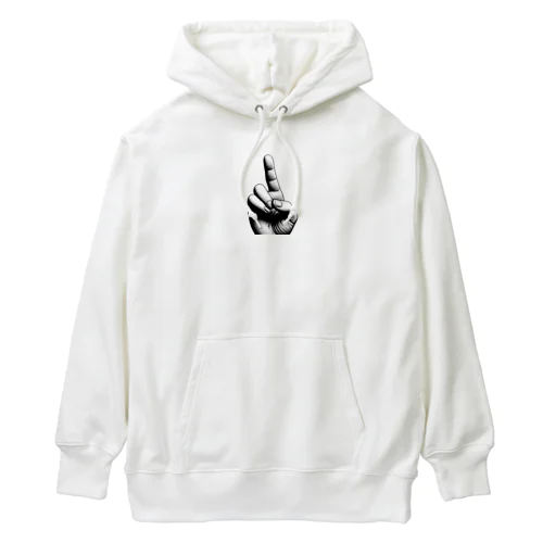 違和感のある指 Heavyweight Hoodie