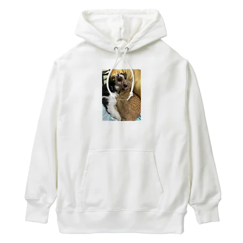 キュートな猫猫あくび Heavyweight Hoodie