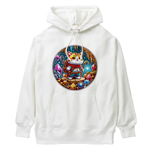 冒険のドワーフキャット Tシャツ - 子ども用 Heavyweight Hoodie