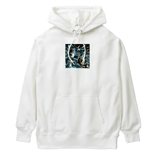 未来を切り開くアニマルたち Heavyweight Hoodie