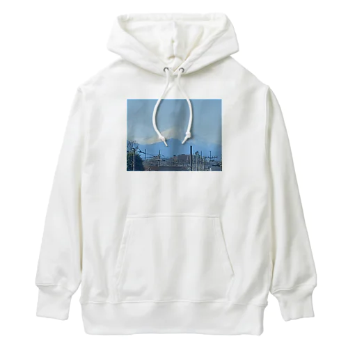 元日の富士山 Heavyweight Hoodie