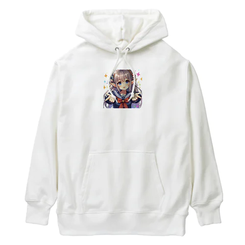 エルフ　美少女　セーラー服　アイドル Heavyweight Hoodie