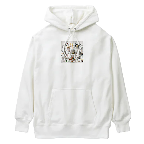 感情豊かなキッチン用品たちの楽しい会話 Heavyweight Hoodie