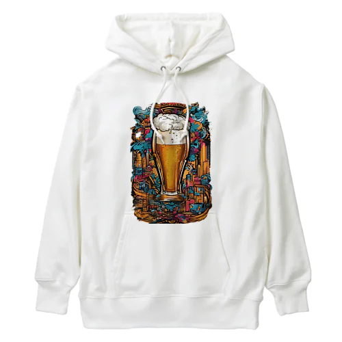 生ビール　デザインTシャツ　アート　グラフィック Heavyweight Hoodie