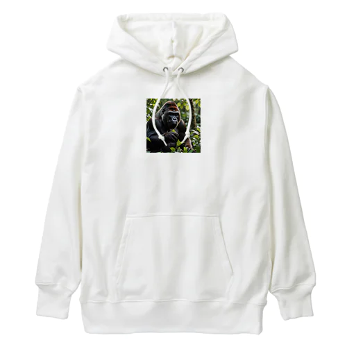 悪戯っぽいゴリラ Heavyweight Hoodie