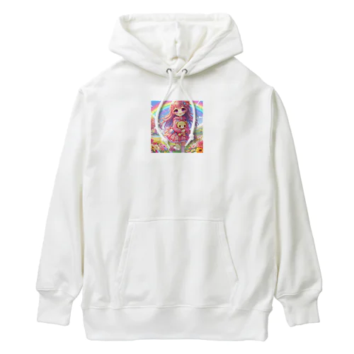 ロリ　少女　ピンク髪 Heavyweight Hoodie