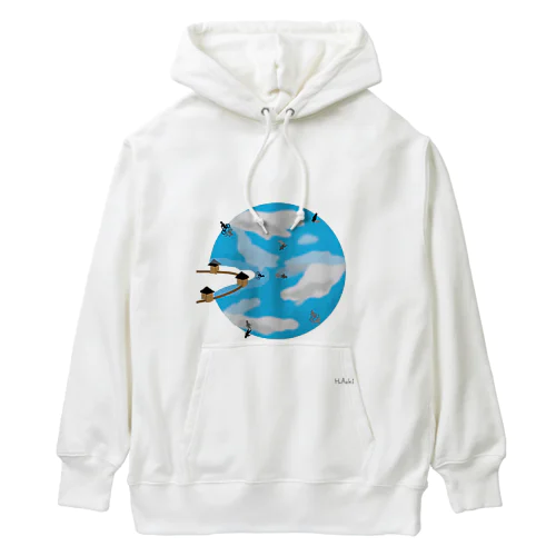 水たまりの地球 Heavyweight Hoodie