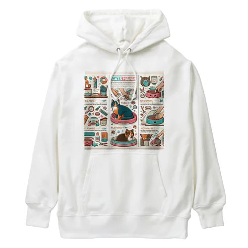 猫マニュアル Heavyweight Hoodie