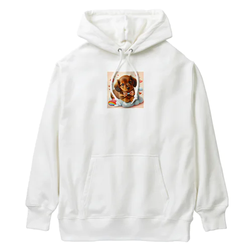 ラブリーミニチュアダックスフンド Heavyweight Hoodie