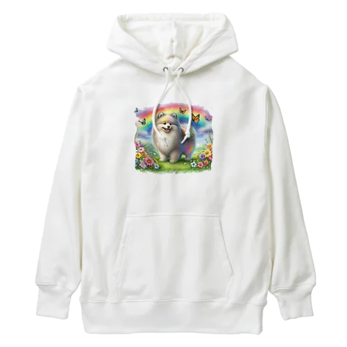 虹色の犬 Heavyweight Hoodie