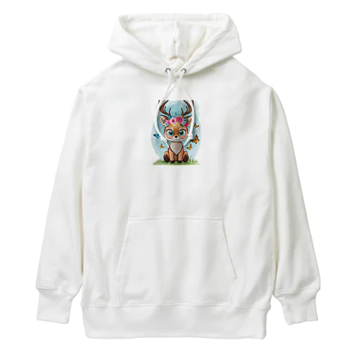 花飾りのバンビ Heavyweight Hoodie