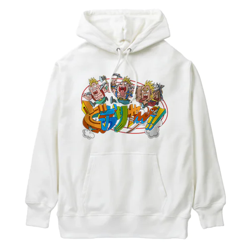 爆走する暴徒のモヒカン達 Heavyweight Hoodie