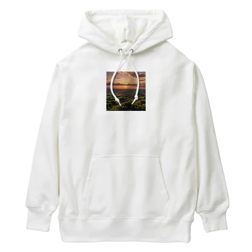 日没の風景 Heavyweight Hoodie