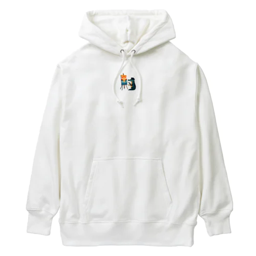 ワニ画家、ワニわん誕生 Heavyweight Hoodie