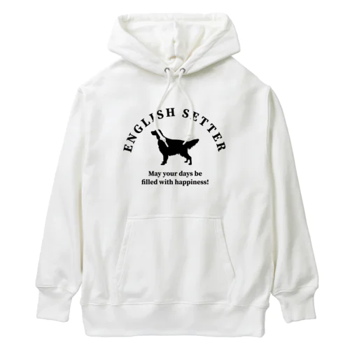 イングリッシュセッター　happiness!　【One:Happiness】 Heavyweight Hoodie