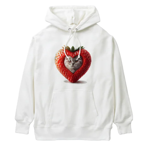 いちごねこ　すこにゃん Heavyweight Hoodie