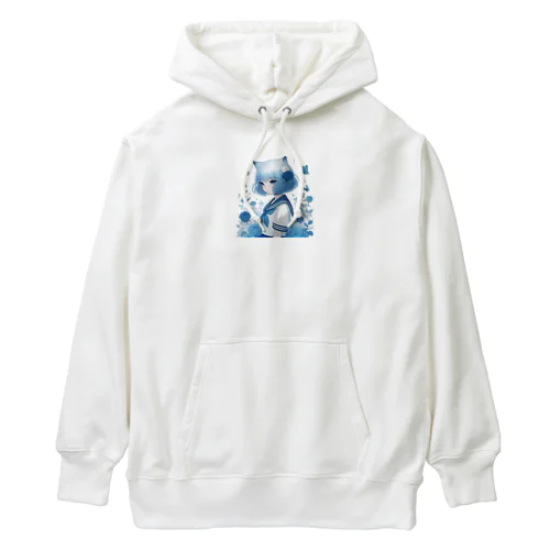 青薔薇と蝶 Heavyweight Hoodie