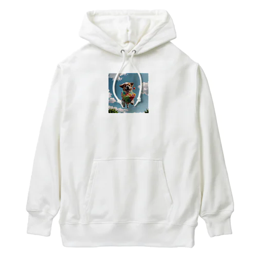 空飛ぶワンダフル犬 Heavyweight Hoodie