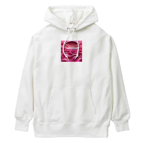 ホットピンクの海 Heavyweight Hoodie