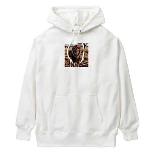 サバンナのライオン Heavyweight Hoodie