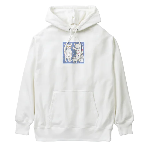 可愛いだけじゃない！ ガンギマリ猫の魅力満載！ Heavyweight Hoodie