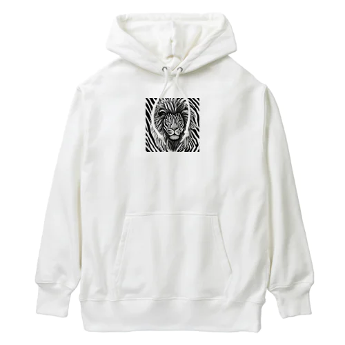 シマウマなライオン Heavyweight Hoodie